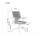 Кресло компьютерное SIGNAL Q-320 черный/серый